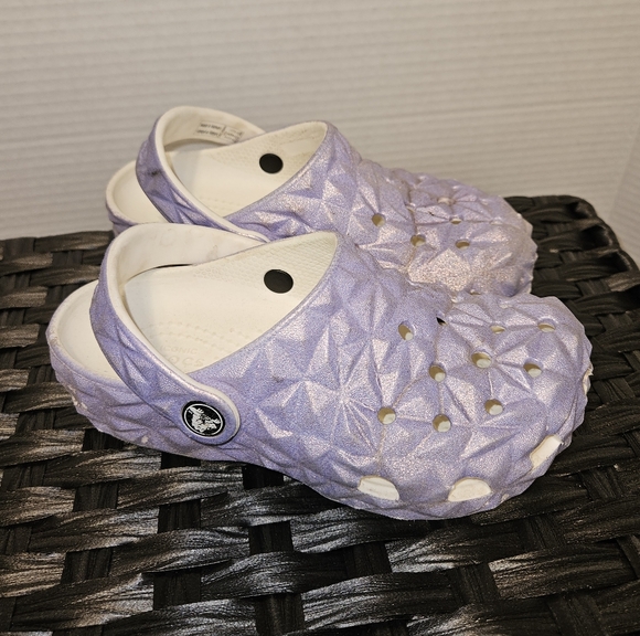 CROCS Kids Lavender geometric Size C13 - Picture 1 of 5